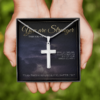 You Are Stronger Than You Know White Gold Finish Cross - Image 6