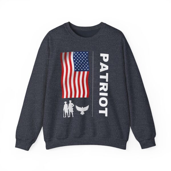 Sweatshirt - American Flag Unisex Crewneck with Patriotic Designs - Image 5